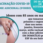 DOSE ADICIONAL (TERCEIRA DOSE) DA VACINA CONTRA COVID-19