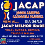 Jacap – Jogos Abertos de Cachoeira Paulista para a Melhor Idade começa neste sábado